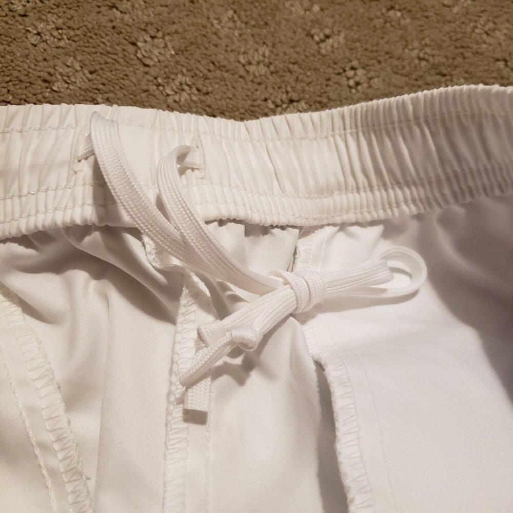 Vintage Nike Striped Cropped Track Pants Women's Small S White Y2K Athliesure - Picture 7 of 13